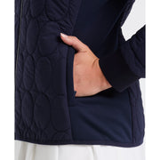 Women's Quilted Golf Puffer Jacket (Black Iris)