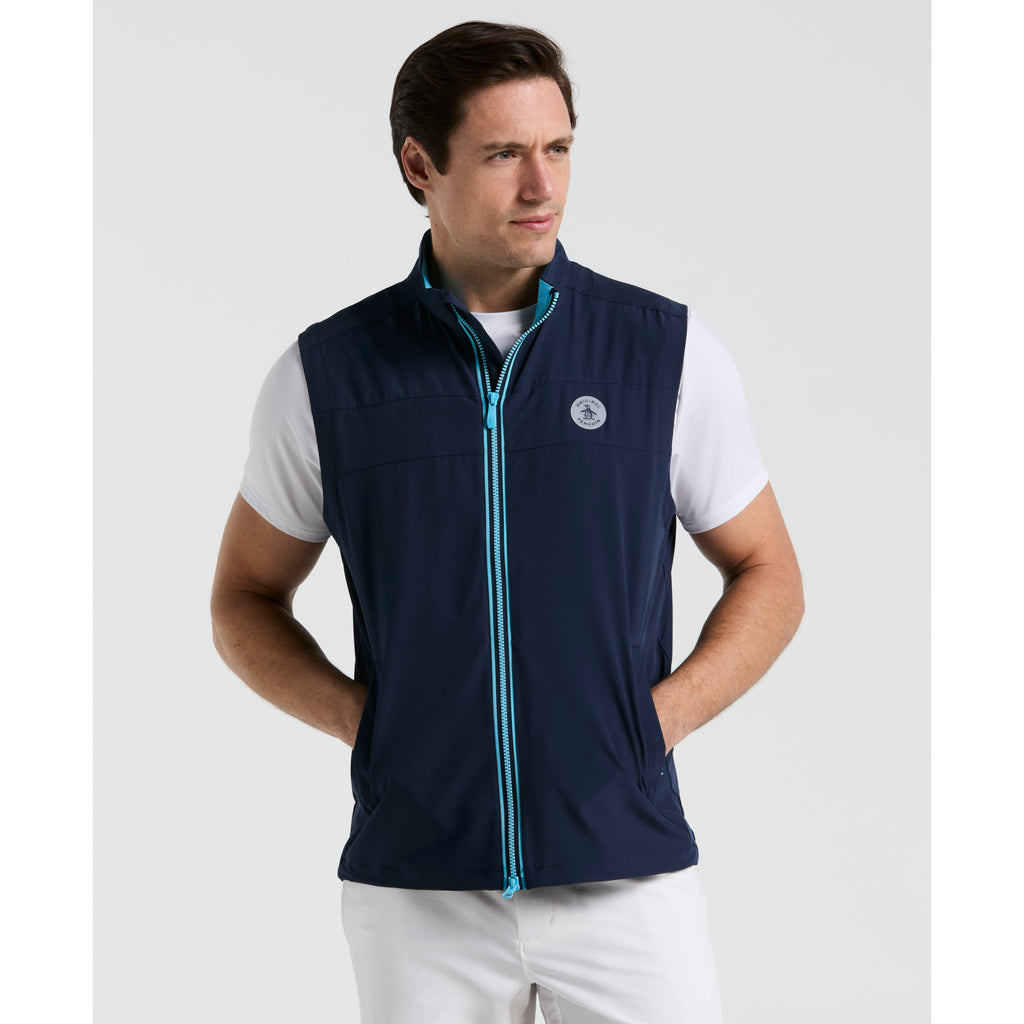 Heritage Lightweight Packable Golf Gilet Iris