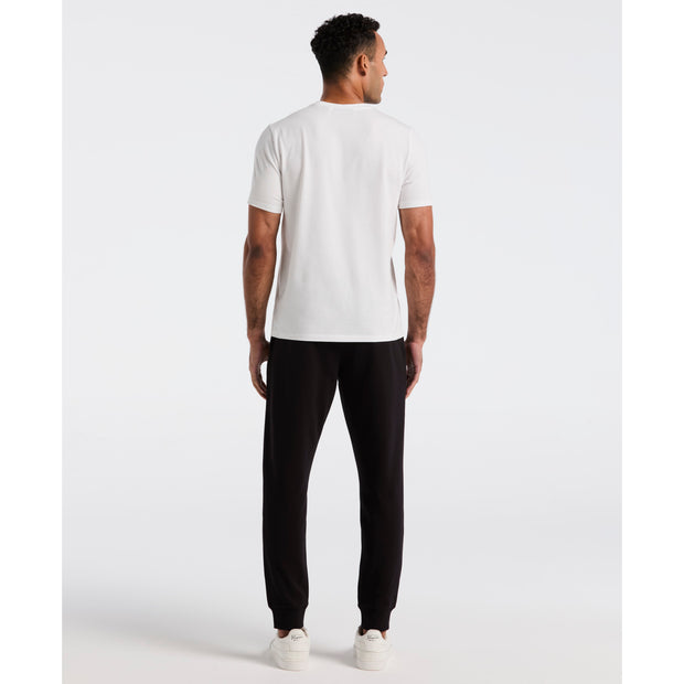 Sticker Pete Fleece Joggers (True Black) Back