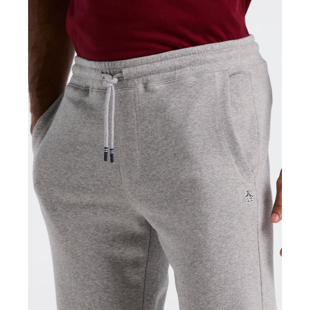 Sticker Pete Fleece Joggers (Rain Heather) Front Detail