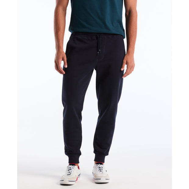 Sticker Pete Fleece Joggers (Dark Sapphire) Front