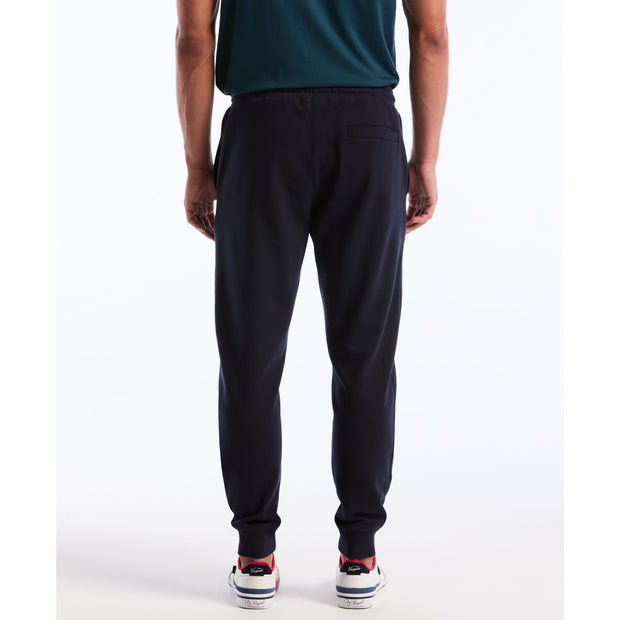 Sticker Pete Fleece Joggers (Dark Sapphire) Back