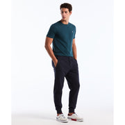 Sticker Pete Fleece Joggers (Dark Sapphire) Front
