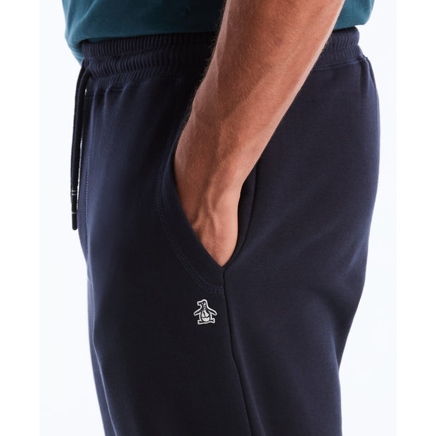 Sticker Pete Fleece Joggers (Dark Sapphire) Detail