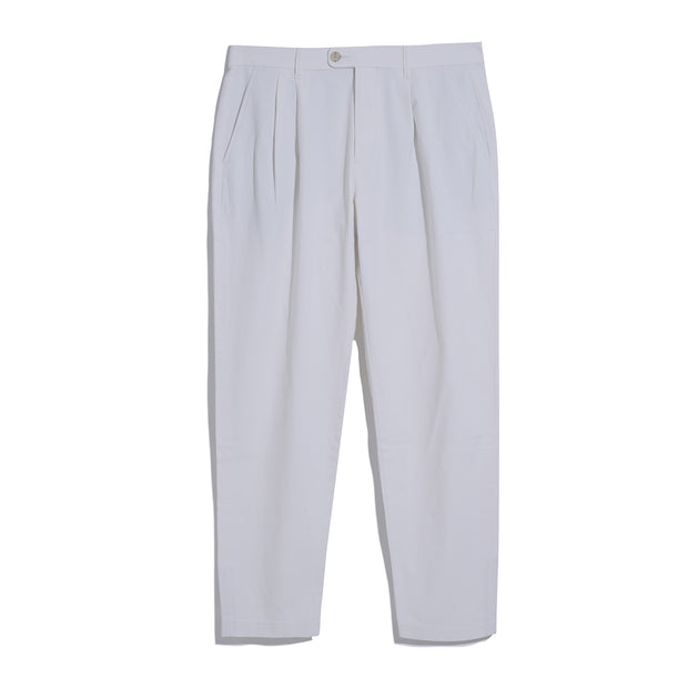 Pleated Chinos (Birch) Flat