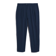 Pleated Chinos (Dark Sapphire) Flat