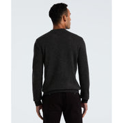 Lambswool Crew Neck Sweater (Dark Charcoal Heather) Back