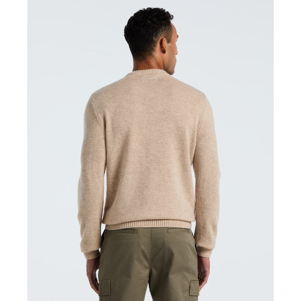 Lambswool Crew Neck Sweater (Birch) Back