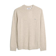 Lambswool Crew Neck Sweater (Birch) Flat