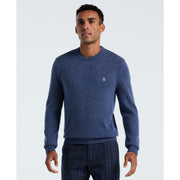 Lambswool Crew Neck Sweater (Sargasso Sea) Front