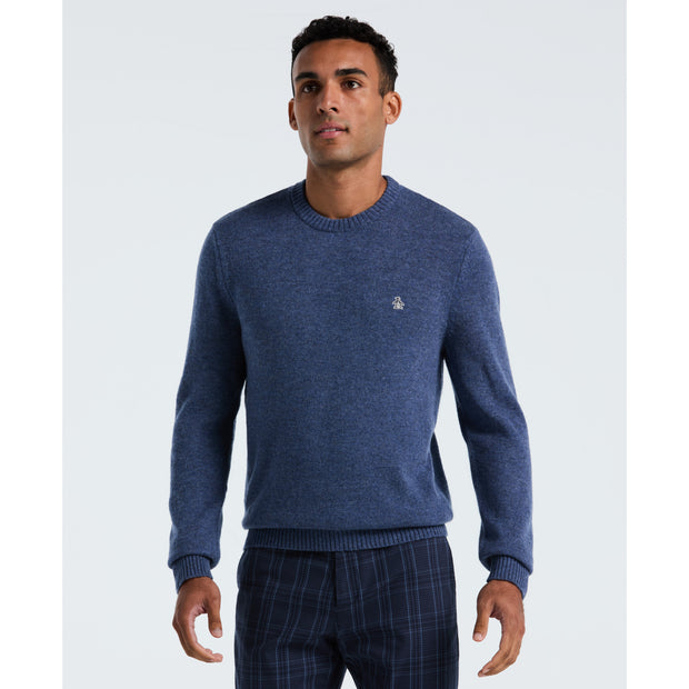 Lambswool Crew Neck Sweater (Sargasso Sea) Front
