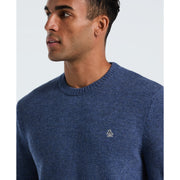Lambswool Crew Neck Sweater (Sargasso Sea) Detail