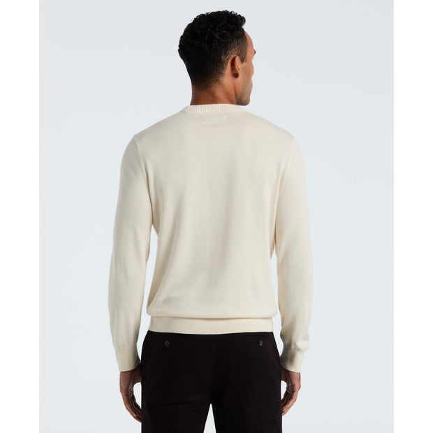 Cotton Crew Neck Sweater (Birch) Back