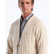 Cable Knit Cardigan (Birch) Detail