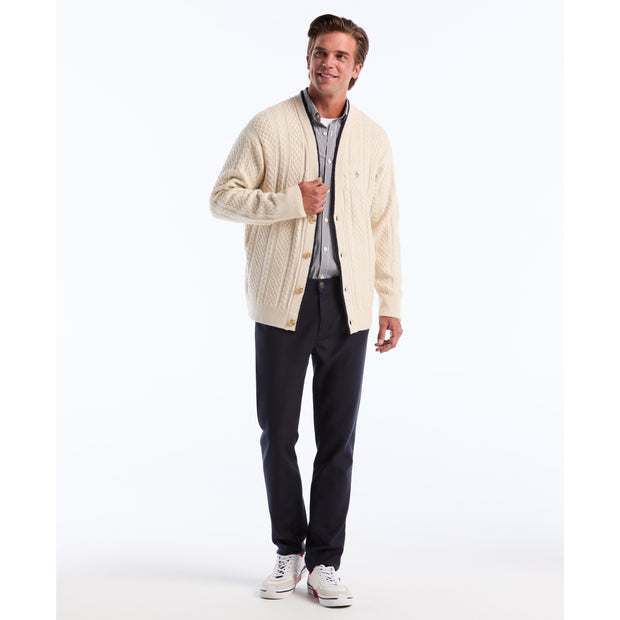 Cable Knit Cardigan (Birch) Detail