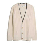 Cable Knit Cardigan (Birch) Flat