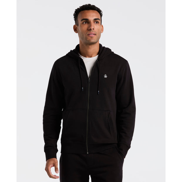 Sticker Pete Full Zip Hoodie (True Black) Front