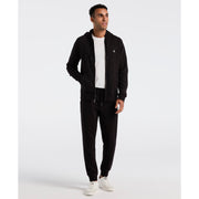 Sticker Pete Full Zip Hoodie (True Black) Styled