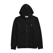 Sticker Pete Full Zip Hoodie (True Black) Flat