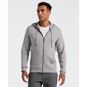 Sticker Pete Full Zip Hoodie (Rain Heather) Front