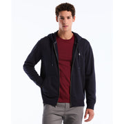 Sticker Pete Full Zip Hoodie (Dark Sapphire) Front