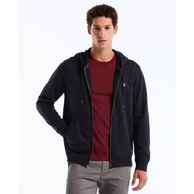 Sticker Pete Full Zip Hoodie (Dark Sapphire) Front