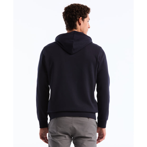 Sticker Pete Full Zip Hoodie (Dark Sapphire) Back
