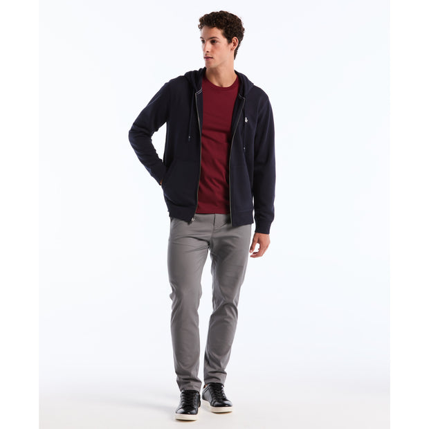 Sticker Pete Full Zip Hoodie (Dark Sapphire) Styled