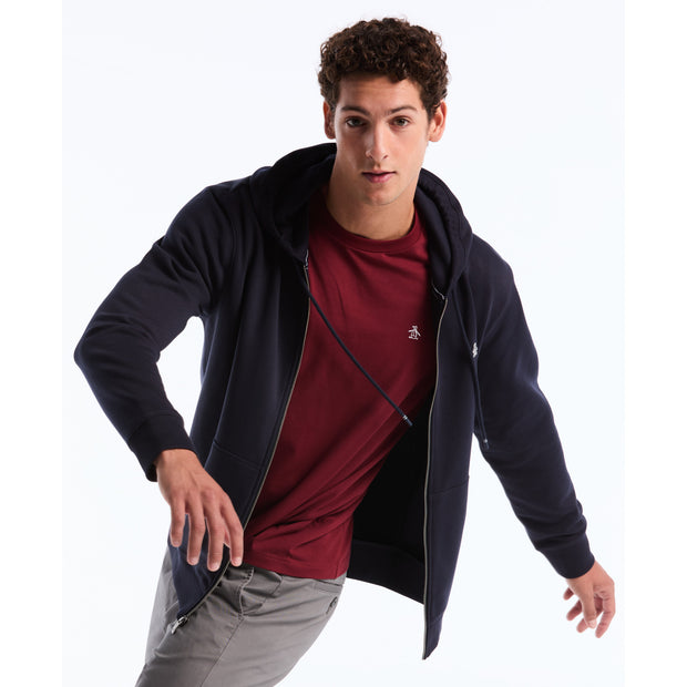 Sticker Pete Full Zip Hoodie (Dark Sapphire) Front Alt