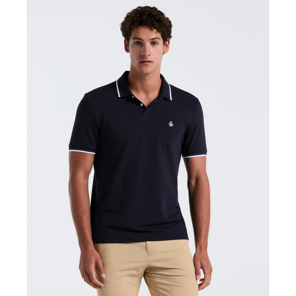 Tipped Pique Polo Shirt Dark Sapphire