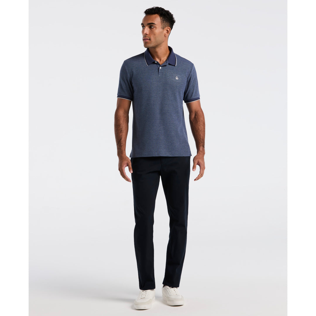 Honeycomb Tipped Polo Shirt In Sargasso Sea In Blue | Original