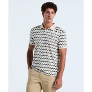 Flags Print Polo Shirt (Birch) Front