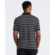 Flags Print Polo Shirt (Dark Sapphire) Back