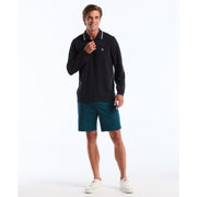 Sticker Pete Tipped Long Sleeve Polo Shirt (Dark Sapphire) Styled