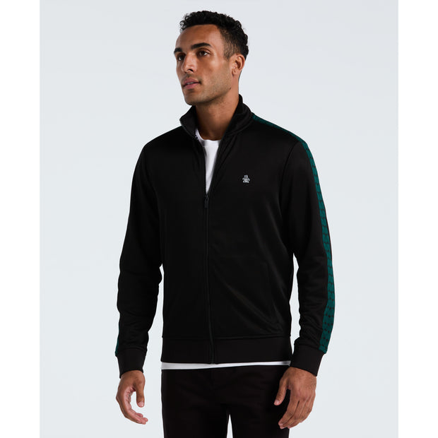 Double Knit Track Jacket (True Black) Front
