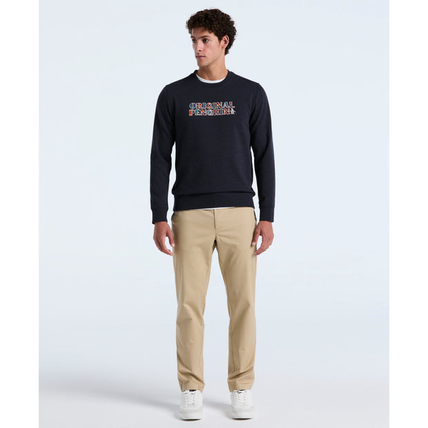 Plaid Logo Graphic Sweatshirt In Sapphire Heather