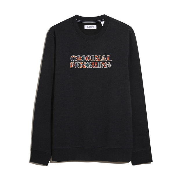 Plaid Logo Graphic Sweatshirt In Sapphire Heather