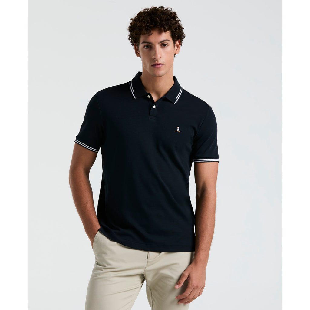 Icons Tipped Polo Shirt Dark Sapphire