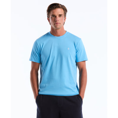 Pin Point Embroidered Logo T-Shirt (Bonnie Blue) Front