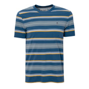 Slim Fit Jersey Striped T-Shirt In Dark Blue