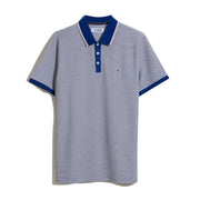 Birdseye Pique Short Sleeve Polo Shirt In Lavender Frost
