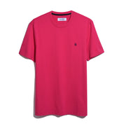 Embroidered Pete T-Shirt In Raspberry Sorbet