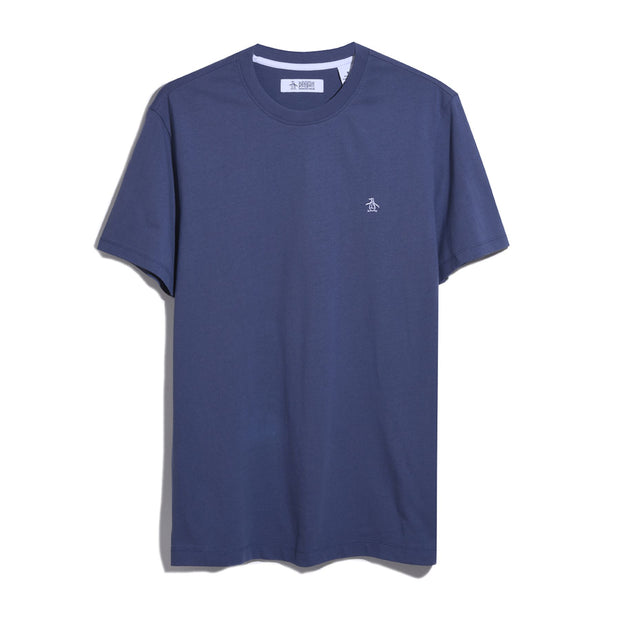 Embroidered Pete T-Shirt In Blue Indigo