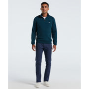 Sticker Pete Quarter Zip Sweatshirt (Reflecting Pond) Styled