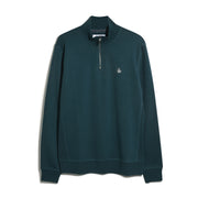 Sticker Pete Quarter Zip Sweatshirt (Reflecting Pond) Flat