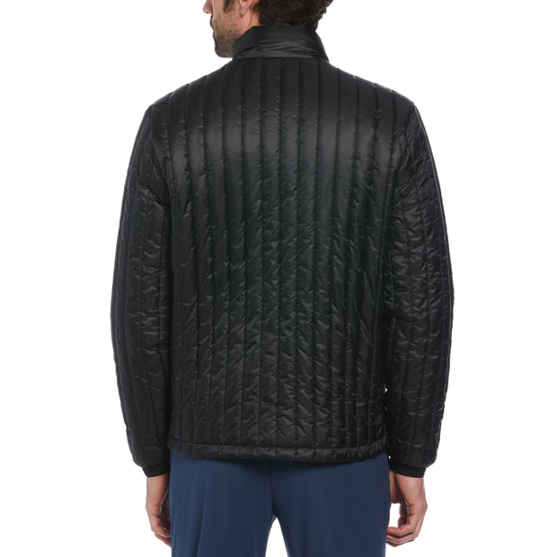 Quilted Jacket (True Black) Back