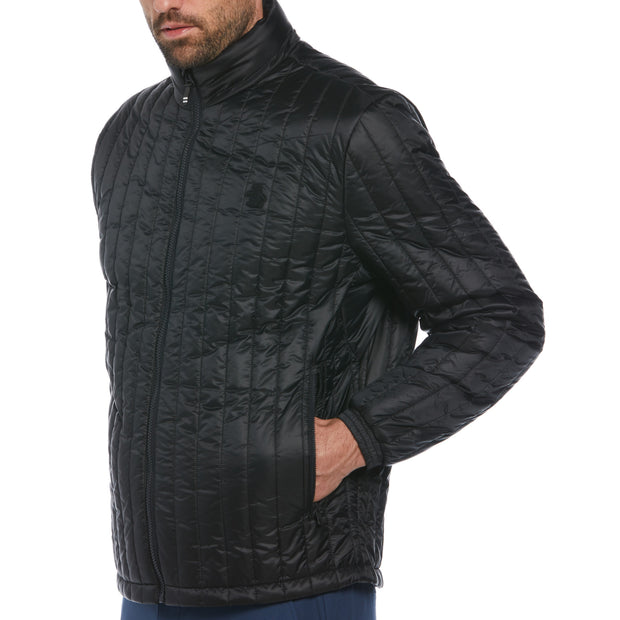 Quilted Jacket (True Black) Detail