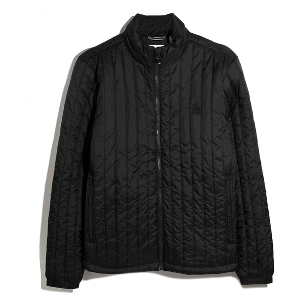Quilted Jacket (True Black) Flat