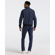 Plaid Harrington Jacket (Dark Sapphire) Back