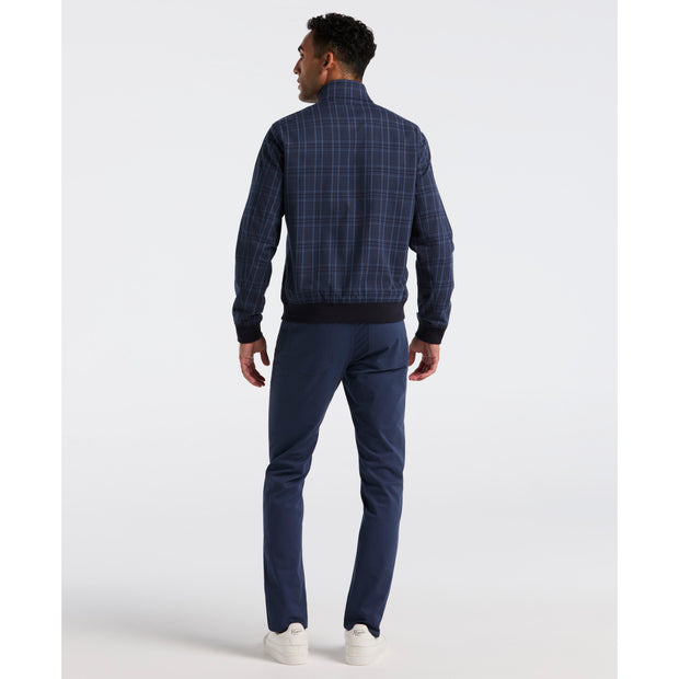 Plaid Harrington Jacket (Dark Sapphire) Back